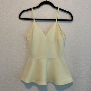 🌼 Buttercup yellow peplum tank